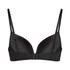 Plunge Padded Underwired Bra, Black