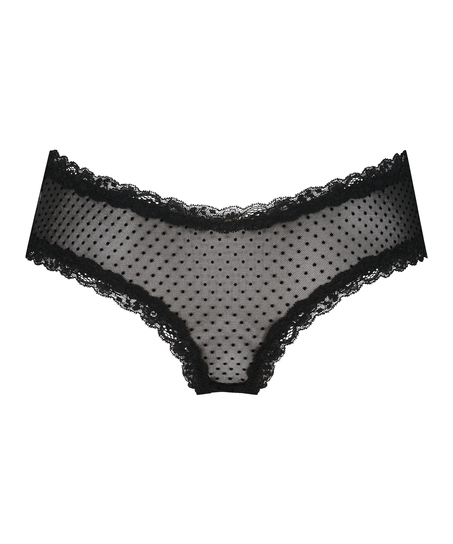 V-shape Mesh Brazilian, Black