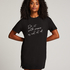 Round Neck Nightshirt, Black