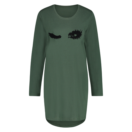 Round Neck Nightshirt, Green