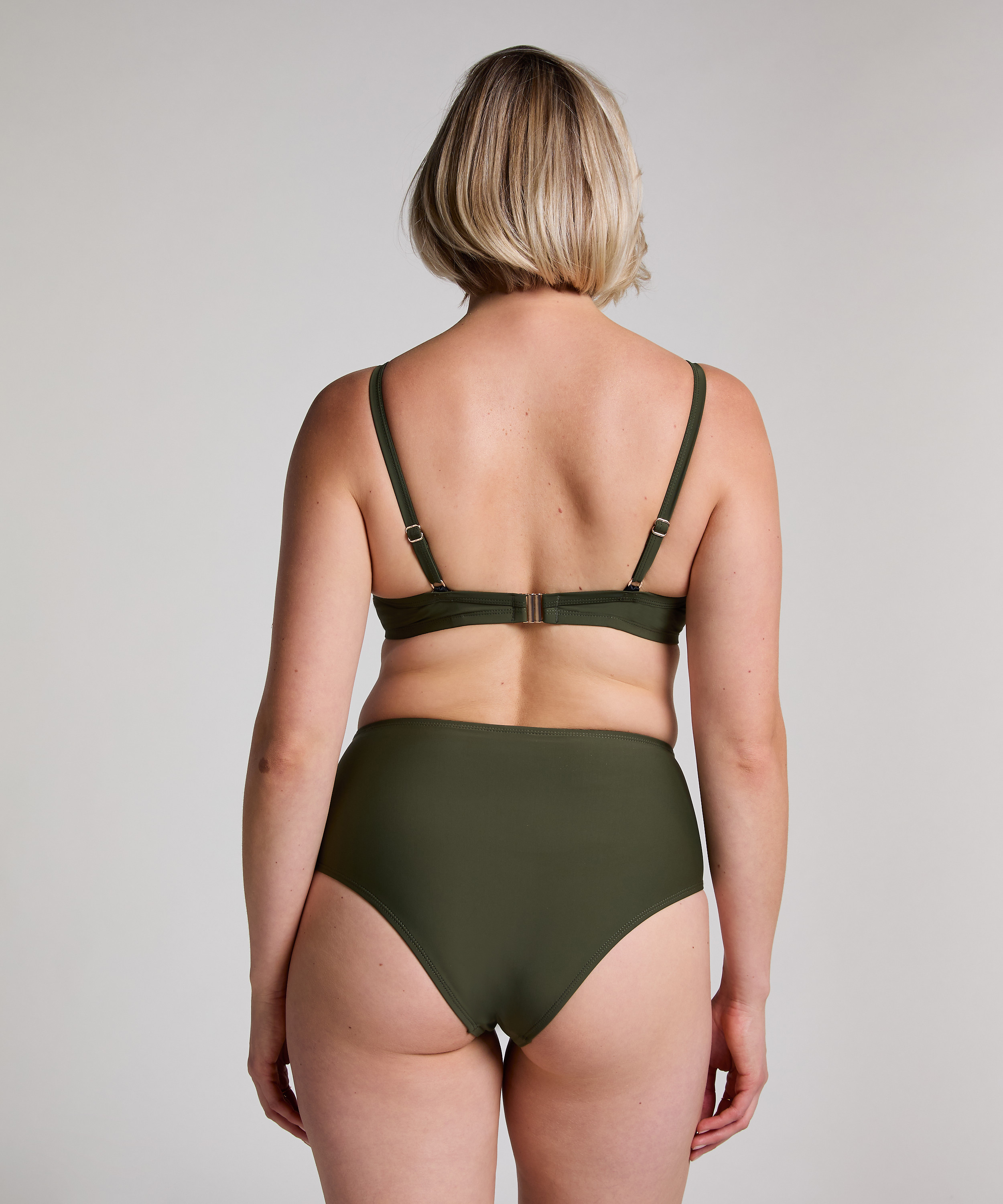Luna padded bikini top, Green, main