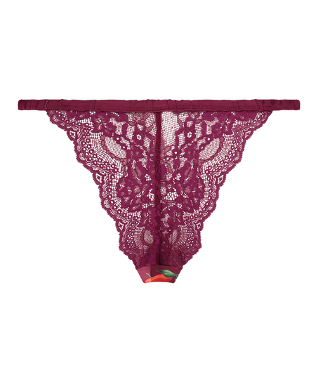 Harper High Leg Brazilian, Purple