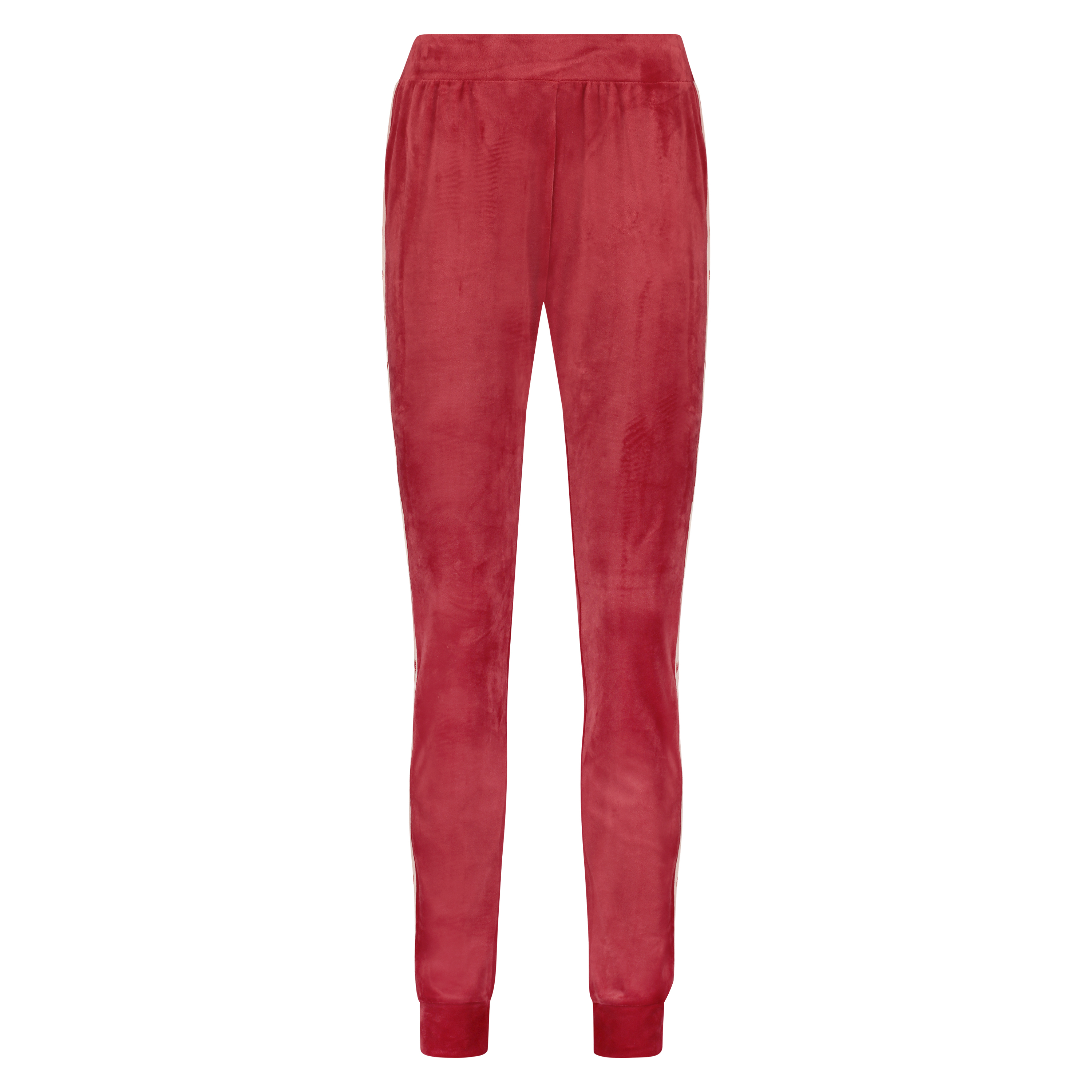Velours Heart jogging pants, Red, main