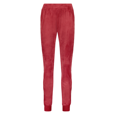 Velours Heart jogging pants, Red