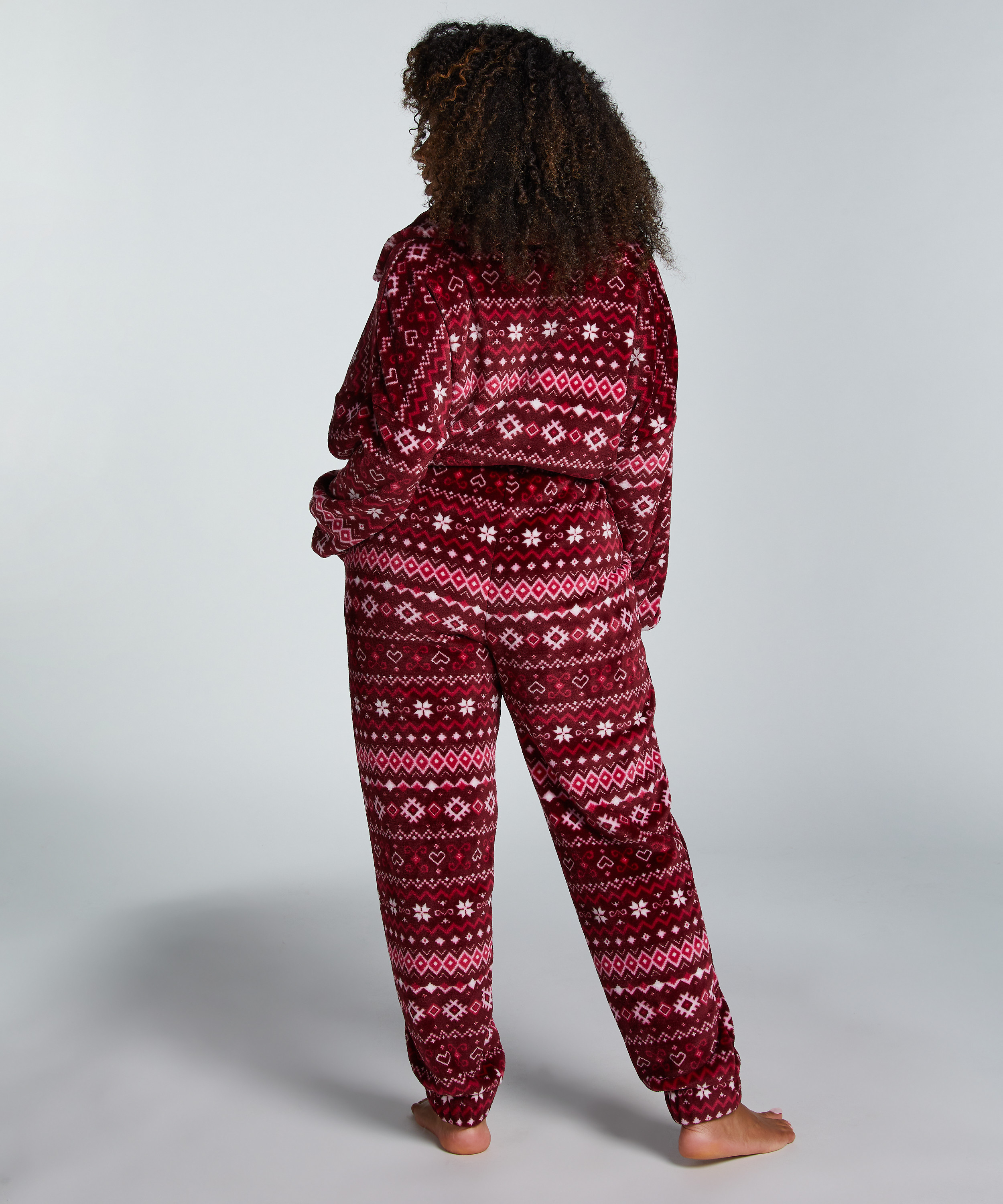 Onesie fleece, Red, main