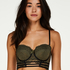 Xiomara Padded Longline Underwired Bra, Green