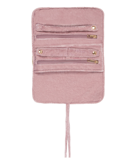 Beaded Jewellery Wrap, Pink