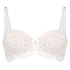 Cardi Padded Half-cup Underwired Bra, White