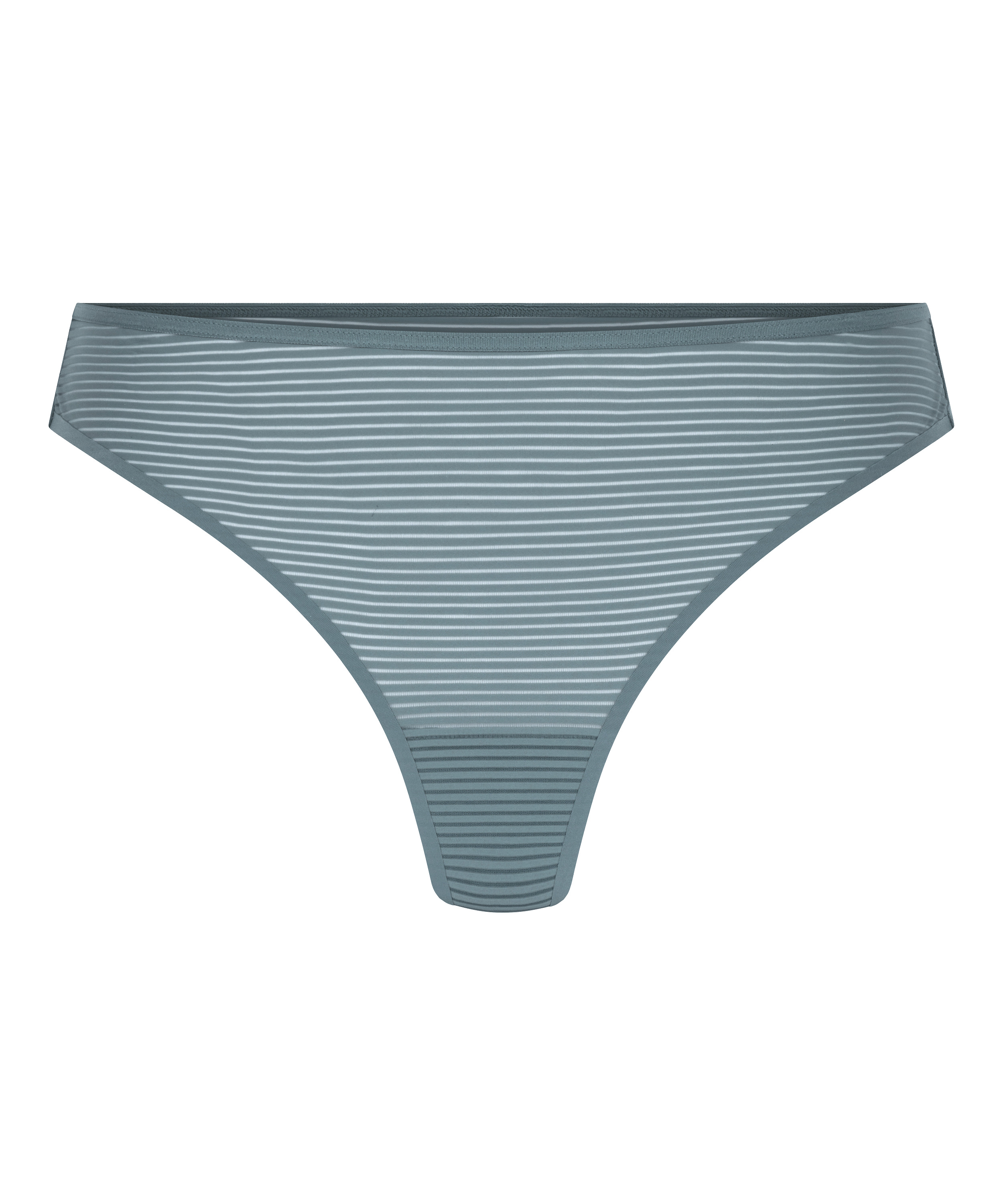 Invisible thong Stripe mesh, Grey, main