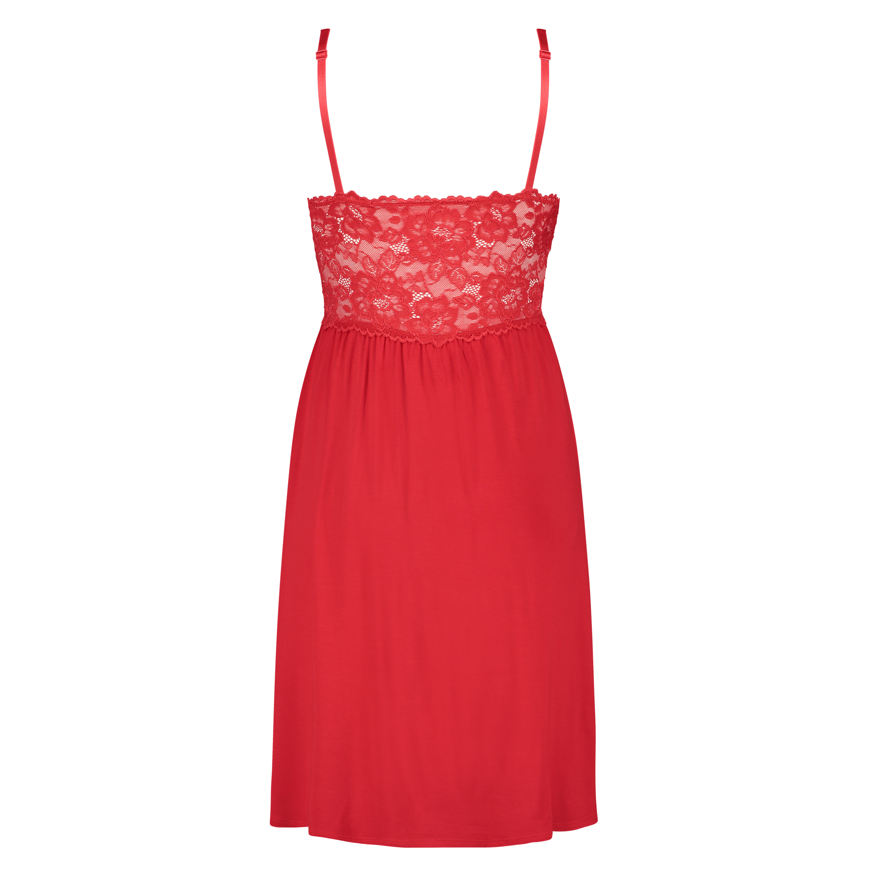 Nora Lace Slip Dress, Red, main