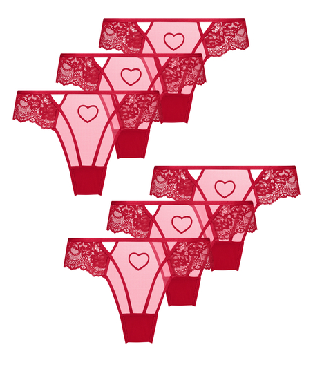 6-Pack Brasilian, Red