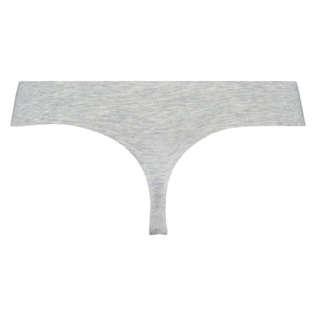 Invisible cotton thong, Grey