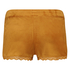 Velvet Lace Shorts, Yellow