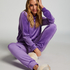Velours top, Purple