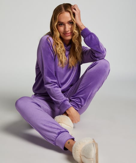 Velours top, Purple