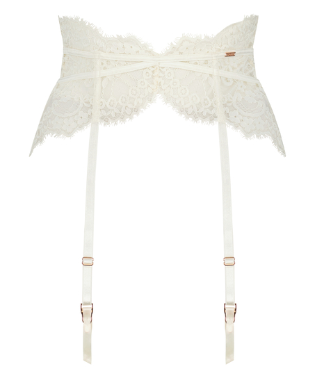 Amelia Suspenders, White