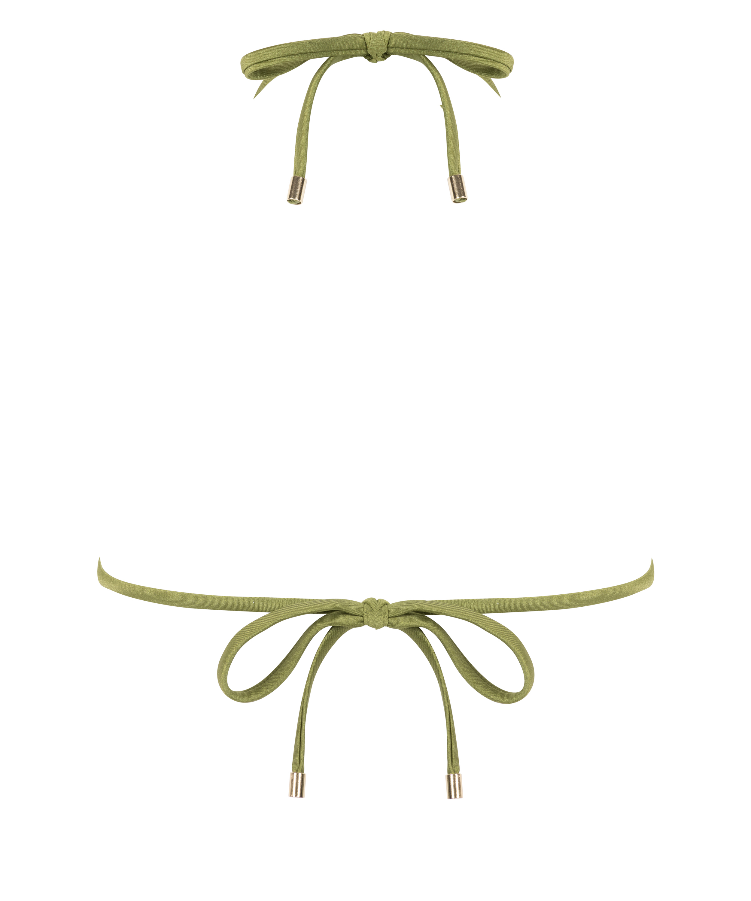 Yucatan Triangle Bikini Top, Green, main