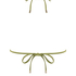 Yucatan Triangle Bikini Top, Green