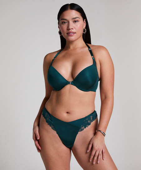 Lana Padded Underwired Push-Up Bra, Green