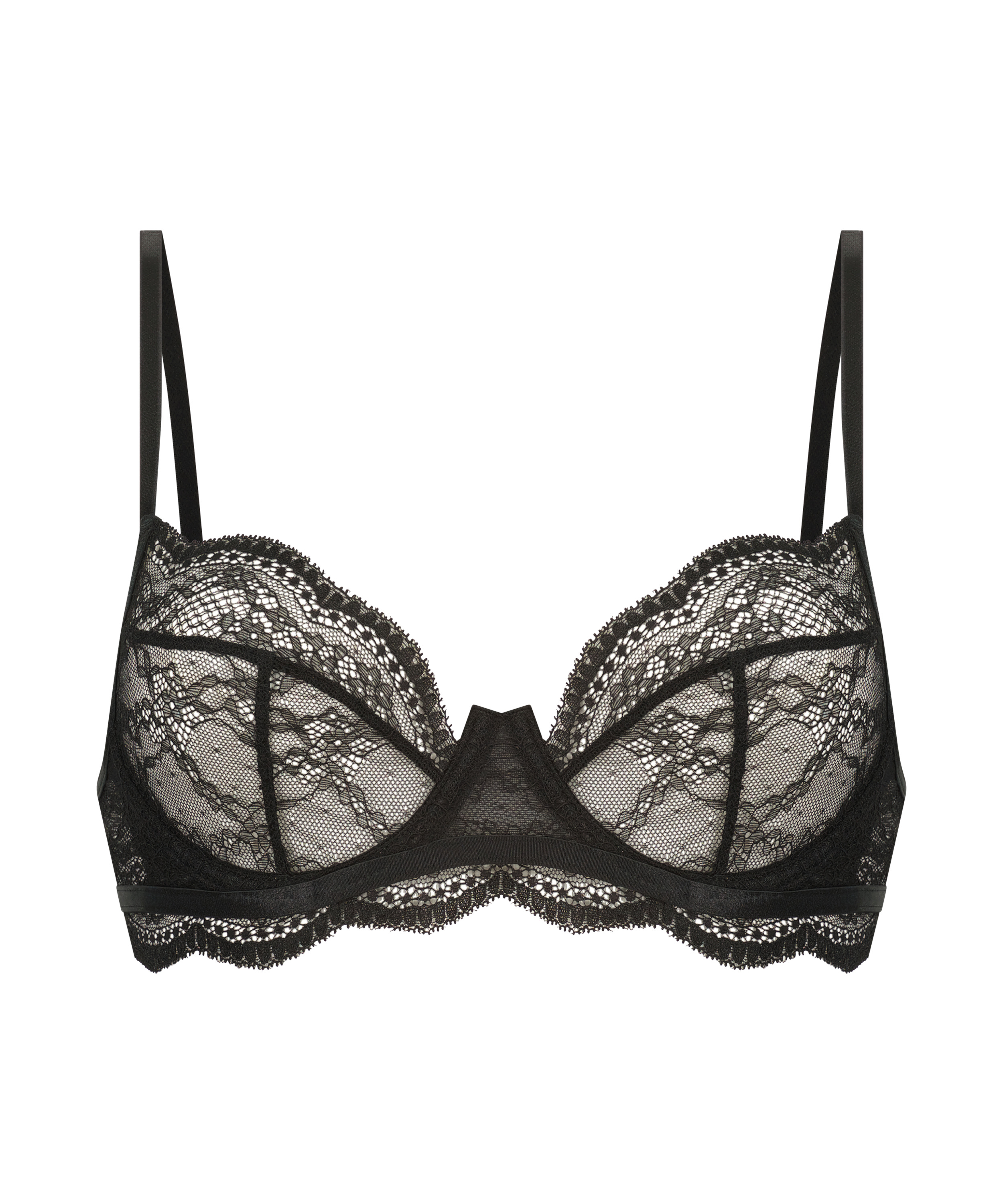Isabelle non-padded underwired bra, Black, main