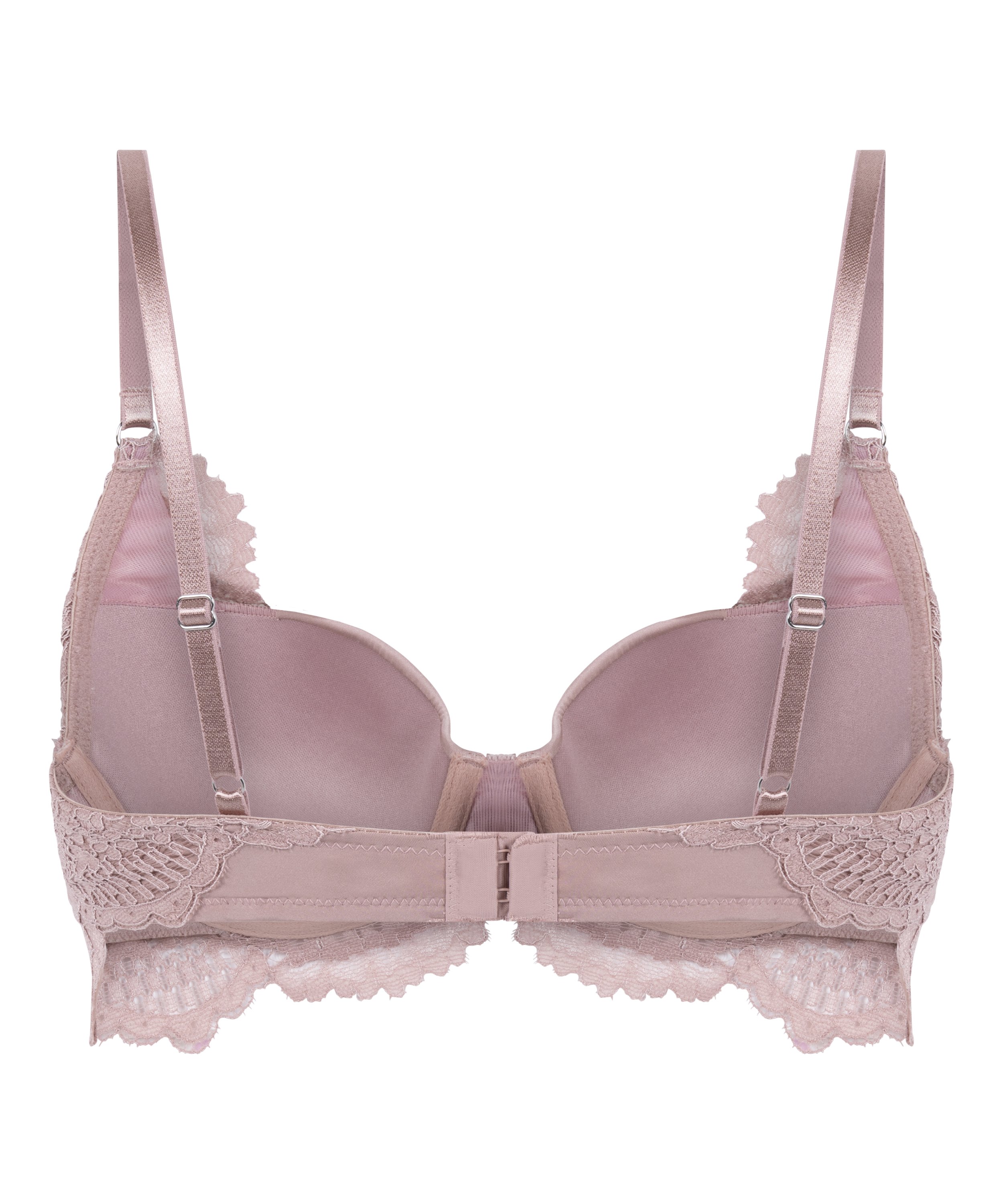 Essie Padded Underwired Longline Bra, Purple, main