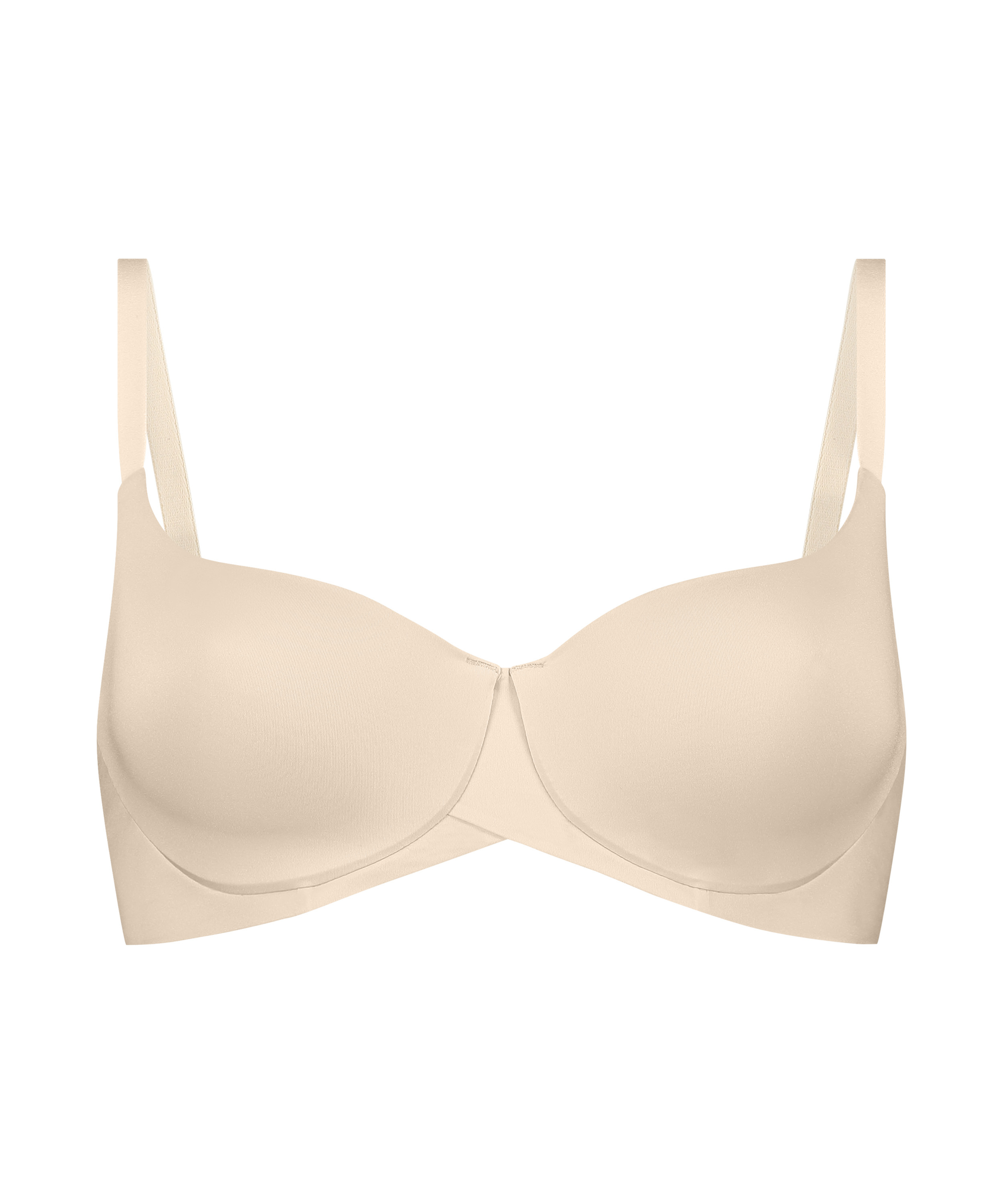 Smooth Padded Underwired Bra, Beige, main