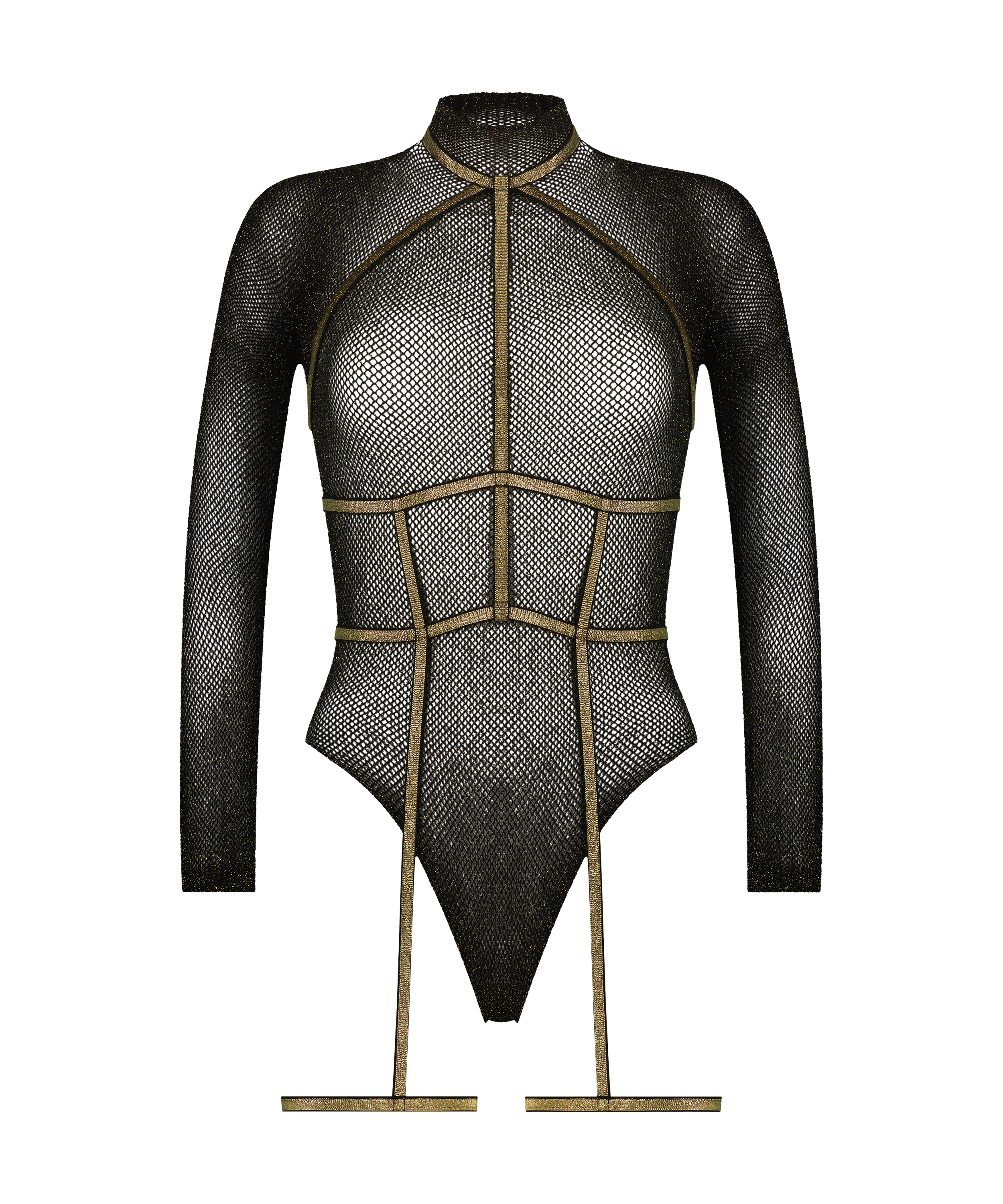 Private Body Harness Set, Black, main