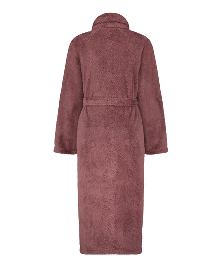 Fleece Bathrobe, Purple