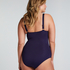 Shaping Scallop Swimsuit, Blue