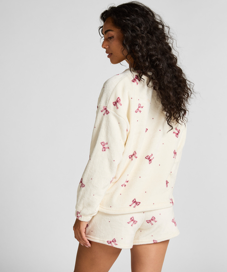 Pyjamaset Fleece, White