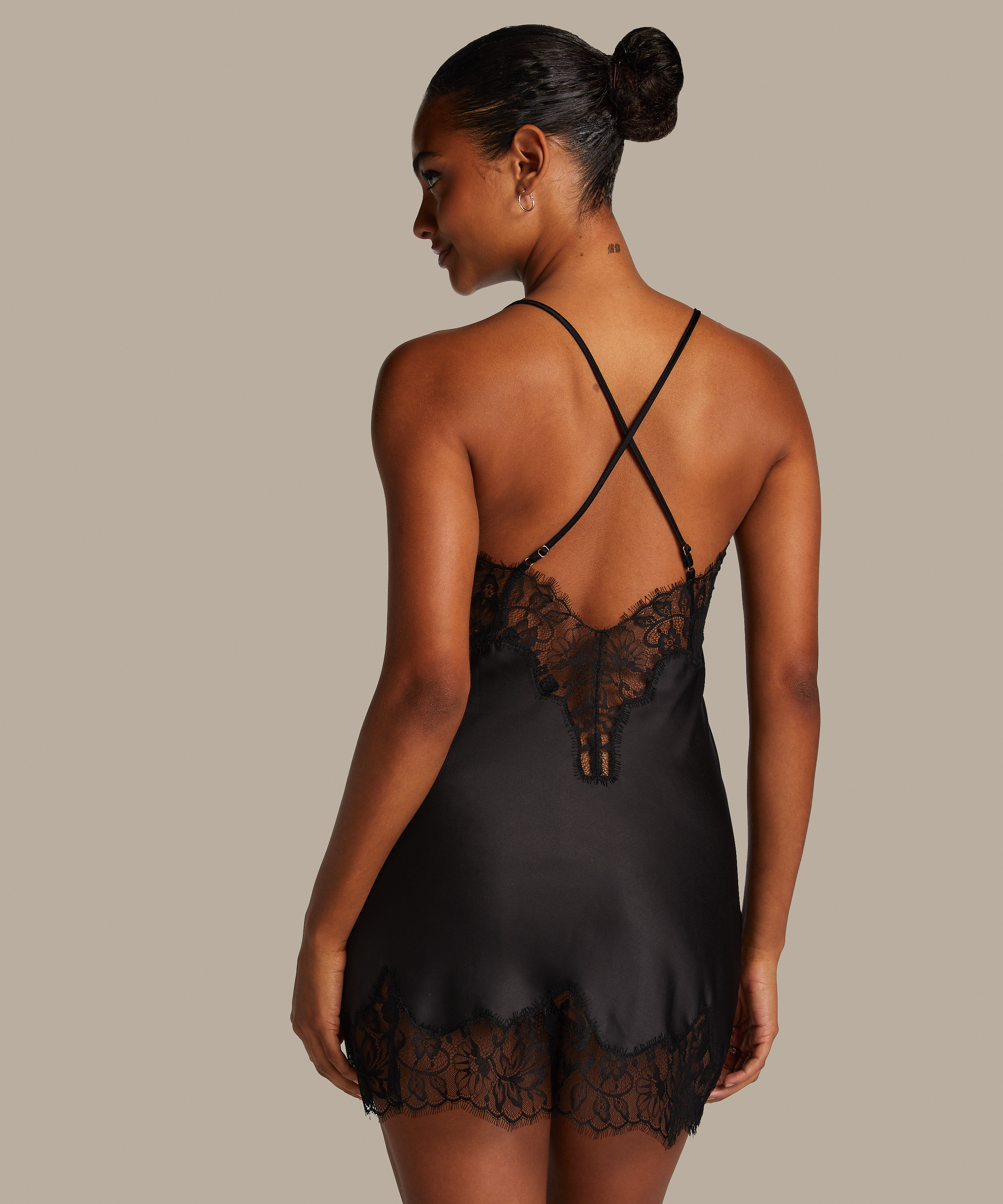 Valerie Slipdress, Black, main