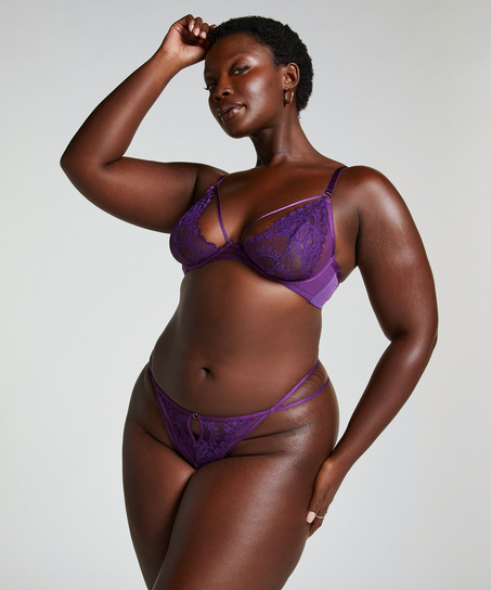 Cinnamon Non-Padded Underwired Bra, Purple