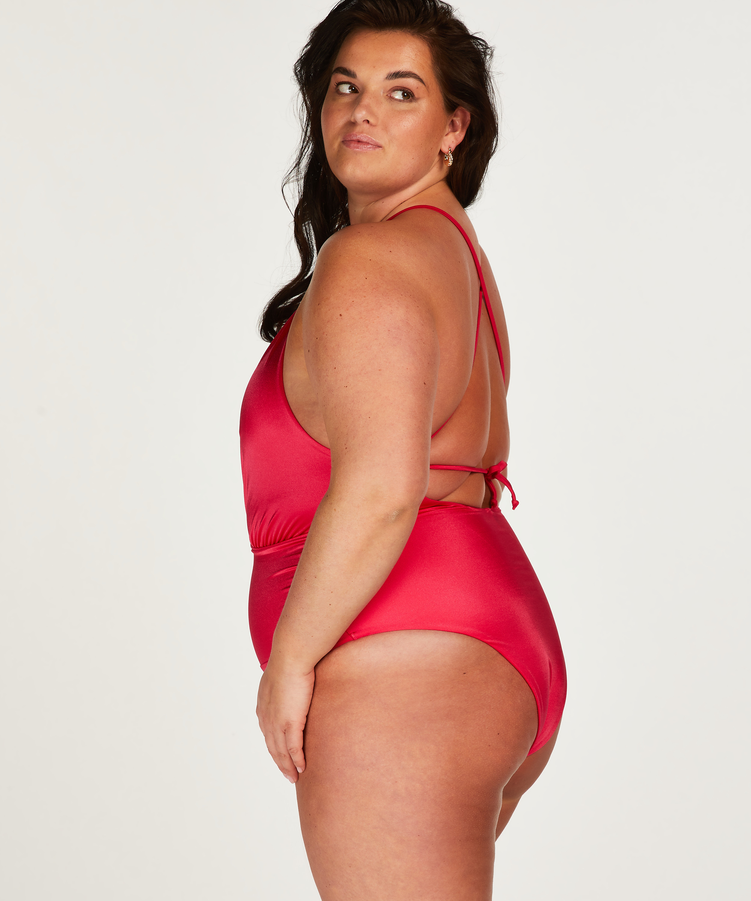 Grenada High Leg Swimsuit, Pink, main