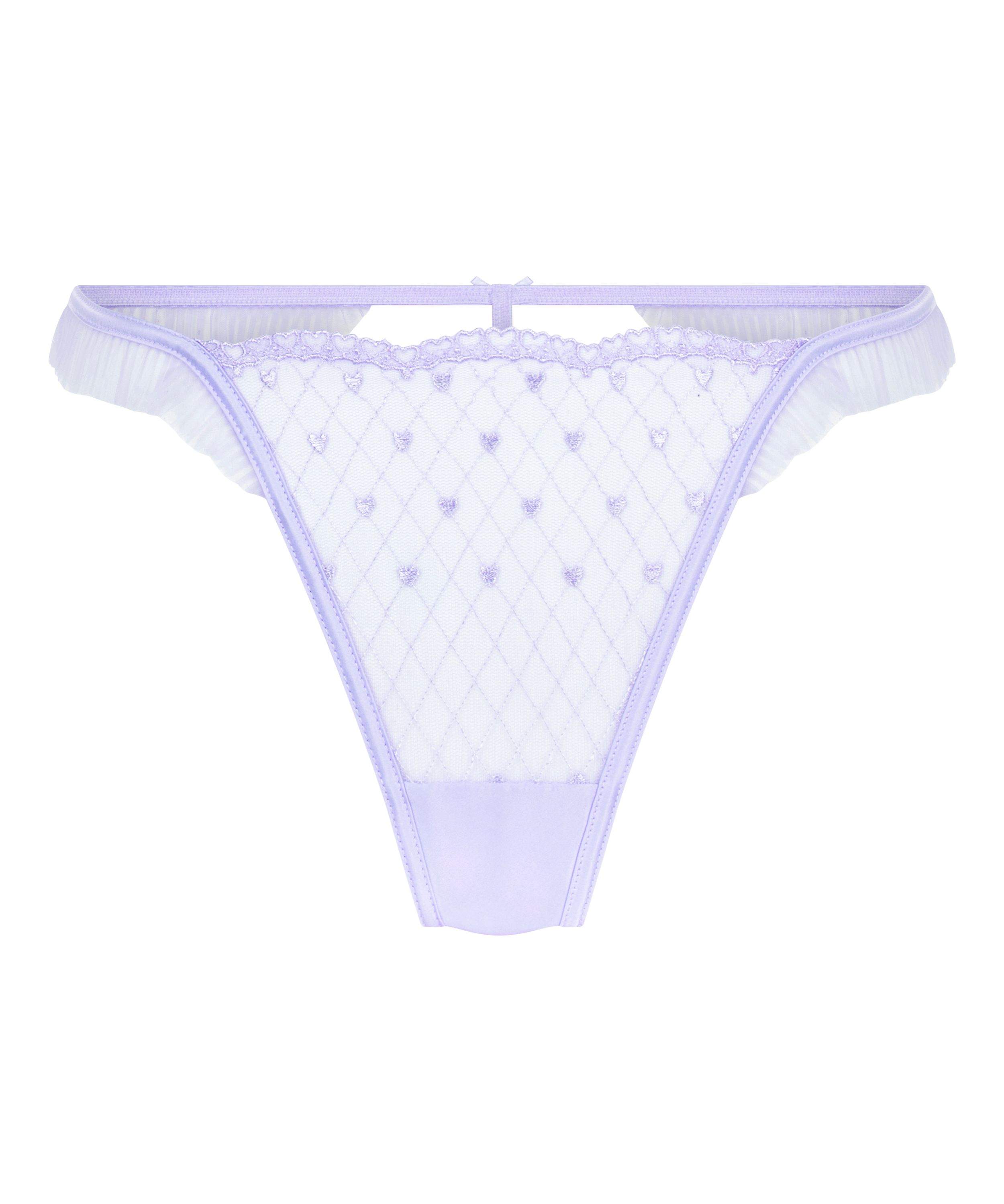 Cordelie Highleg Thong, Purple, main