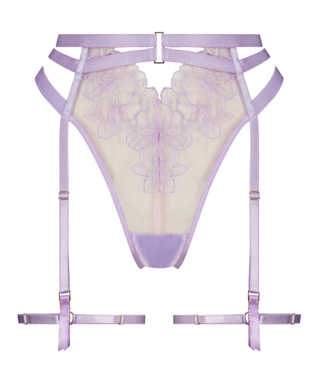 Tara high-cut thong, Purple