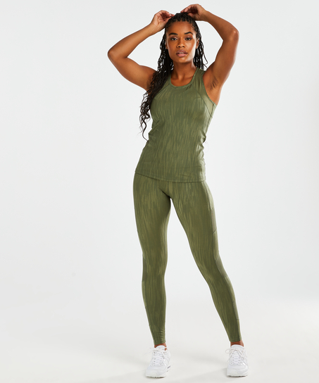 HKMX Sport slim fit tank top, Green