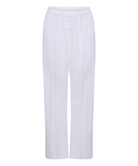 Pant Woven Cotton Stripe, Purple