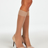 2 pairs of ﻿knee-high socks, Beige