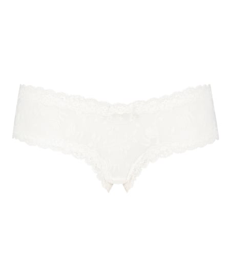 V-shape Mesh Brazilian, White