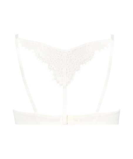 Leyla padded underwired bra, White