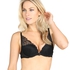Padded underwired push-up bra Lisa, Black