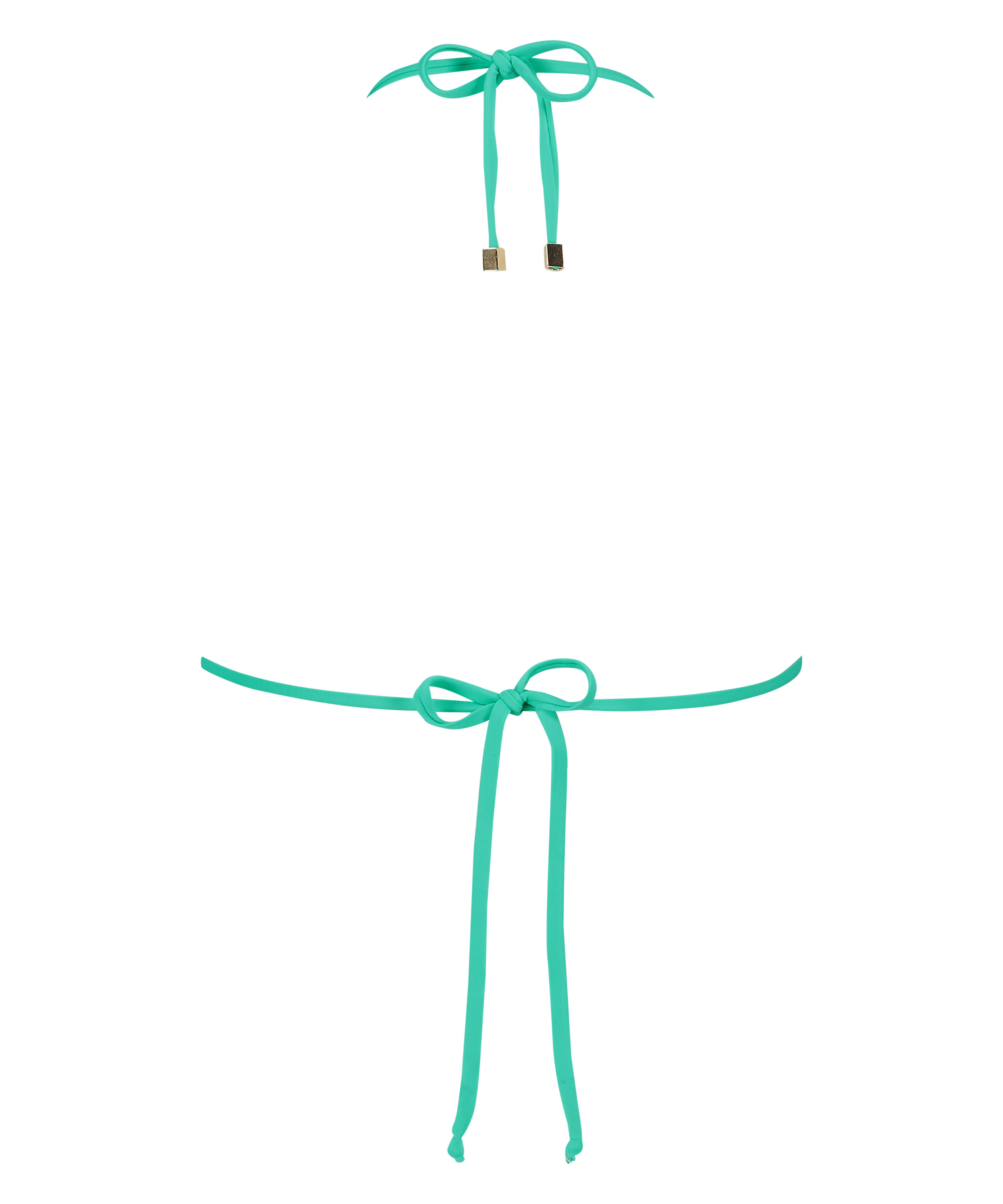 Doha triangle bikini top, Green, main