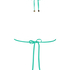 Doha triangle bikini top, Green