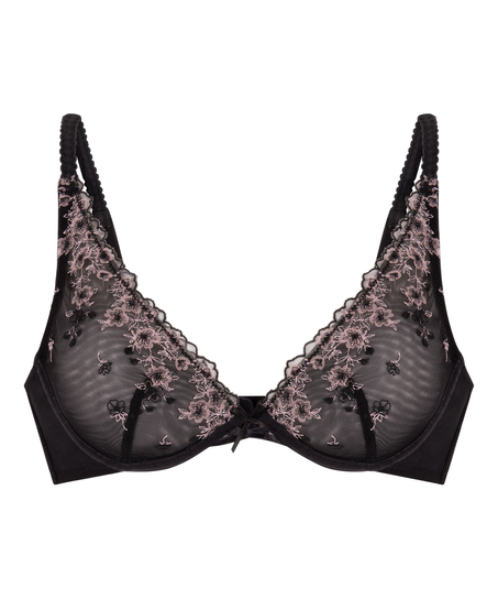 Chloe Non-Padded Underwired Bra, Black