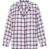 Flannel Pyjama Top, White