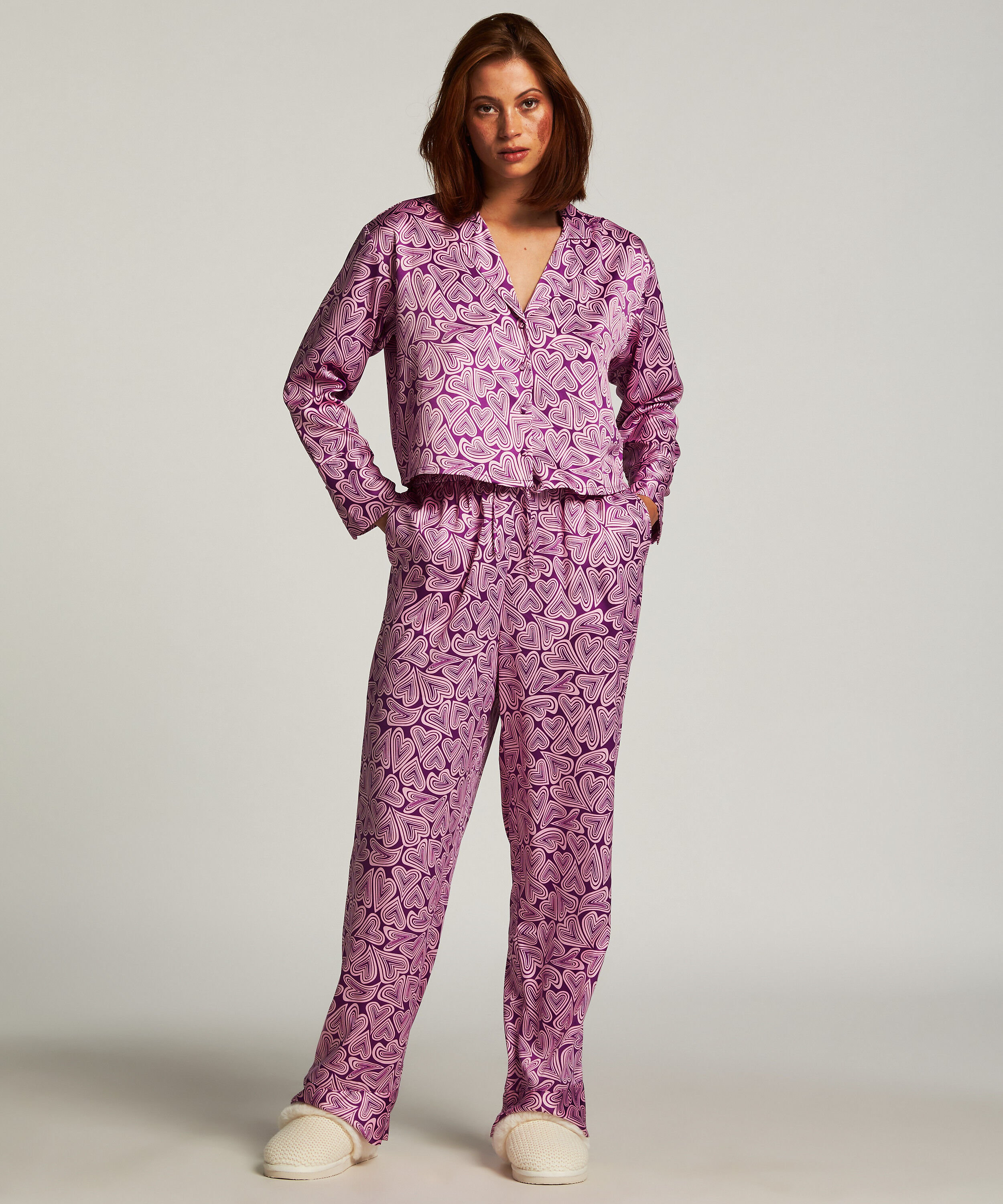Satin Trousers, Purple