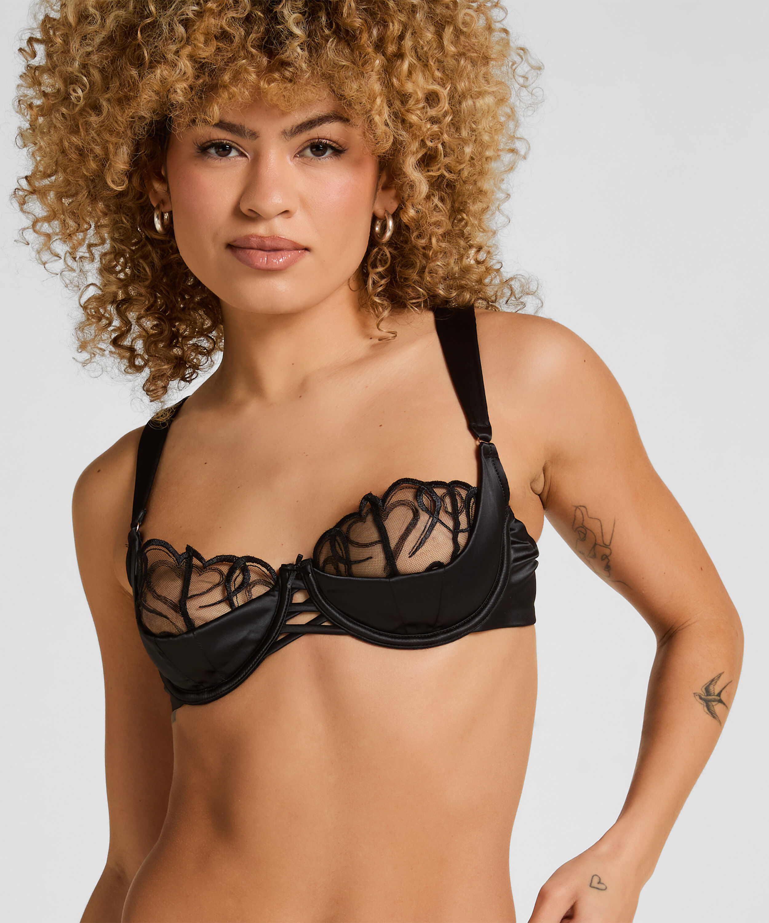 Olivia Non-Padded Underwired Bra, Black Olivia Non-Padded Underwired Bra, Black