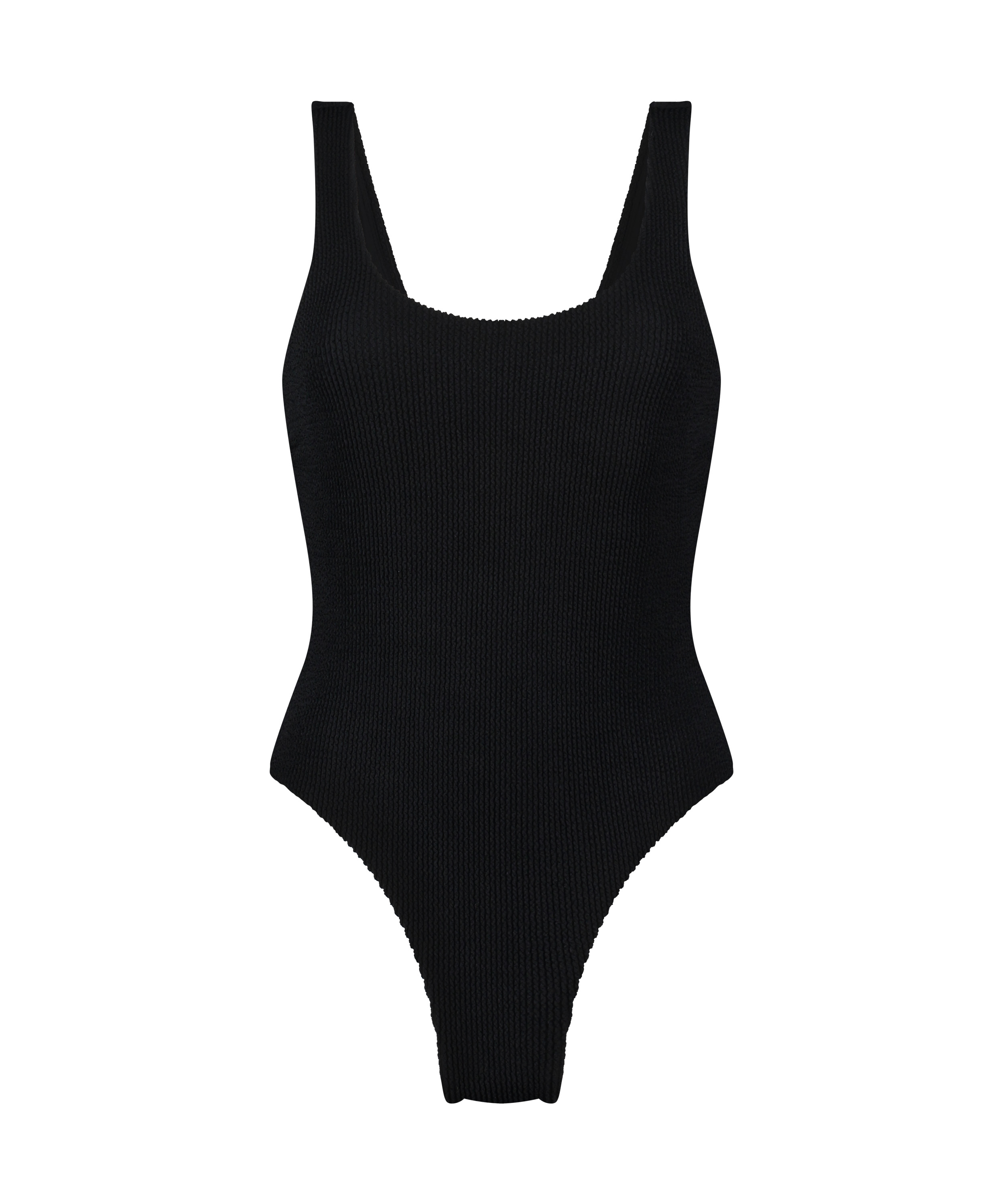 Shaping Crinkle Swimsuit, Black, main