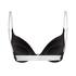 Transparant Padded Underwired Push-Up Bra, Black