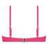 Scallop padded underwired bikini-top, Pink